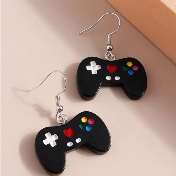 Video game controller earrings GAMER retro - Picture 2 of 4